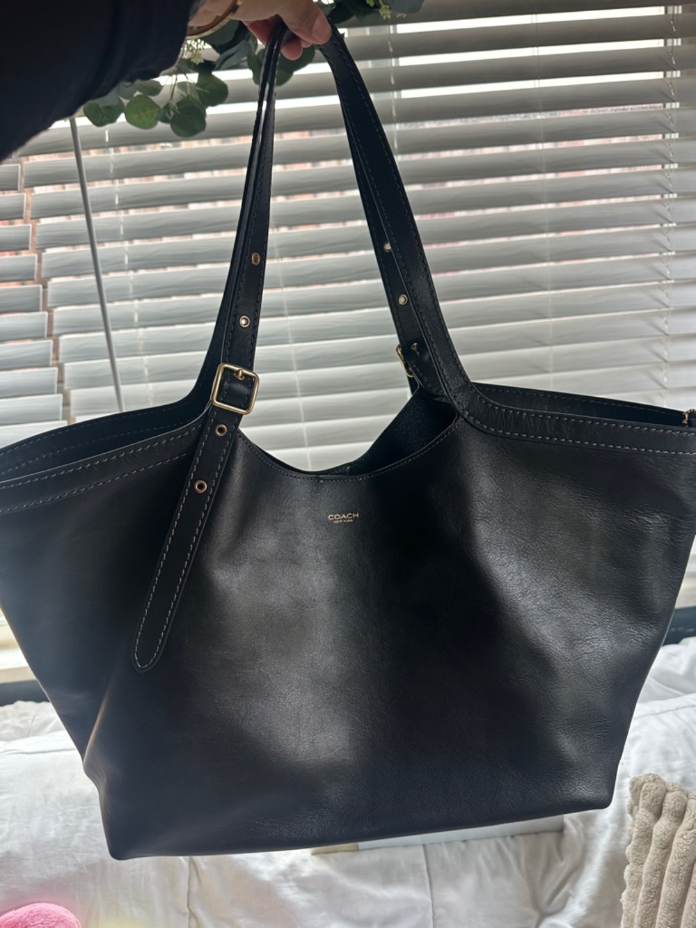 Coach Gramercy Black Tote Bag with Gold Hardware - Picture 7 of 12